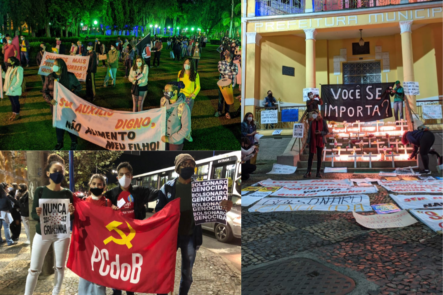 Poços de Caldas, no Sul de Minas Gerais, deu a largada para os protestos contra Bolsonaro