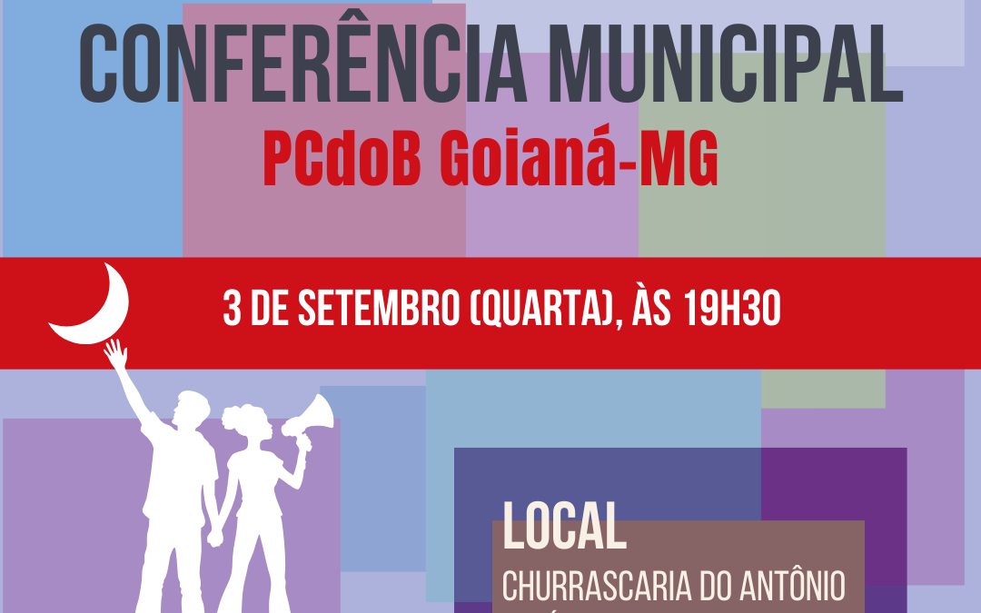 PCdoB Goianá convoca Conferência para 3 de setembro